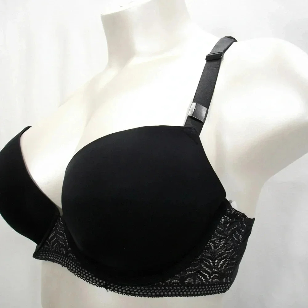32G Paramour 115011 Felina Carolina Seamless Bra Black NWT - Picture 4 of 7